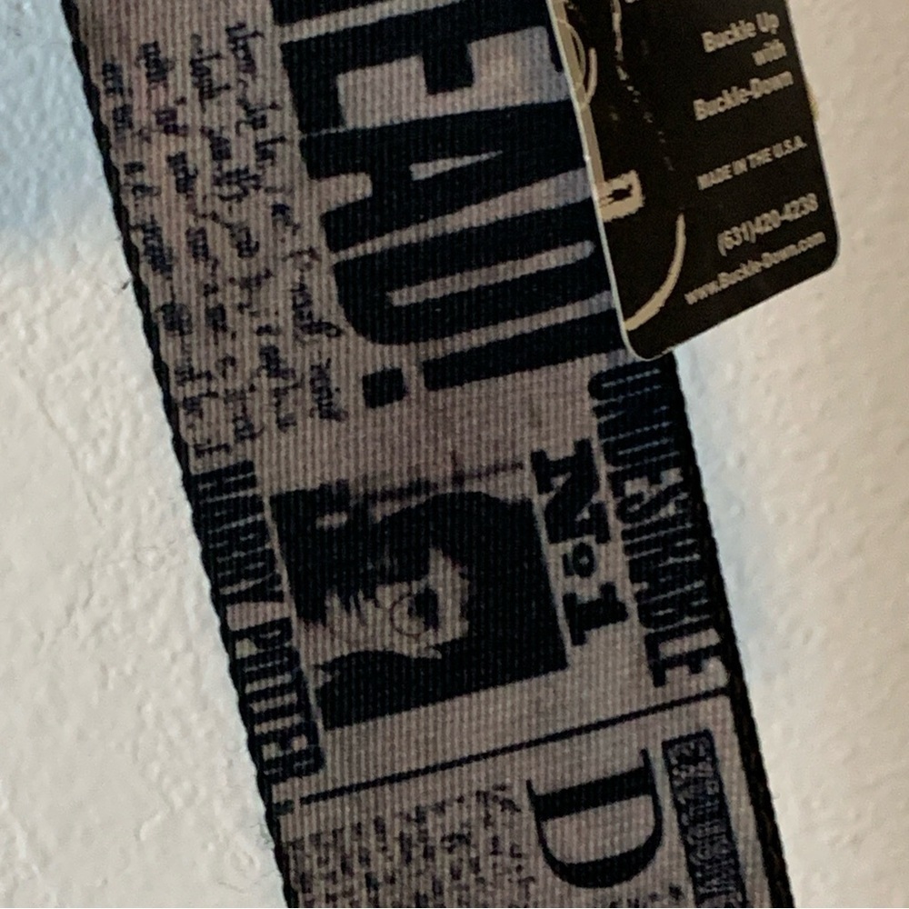Harry Potter x Buckle-Down Guitar Strap Nylon Adjustable RARE NWT Newspaper USA - Picture 3 of 16